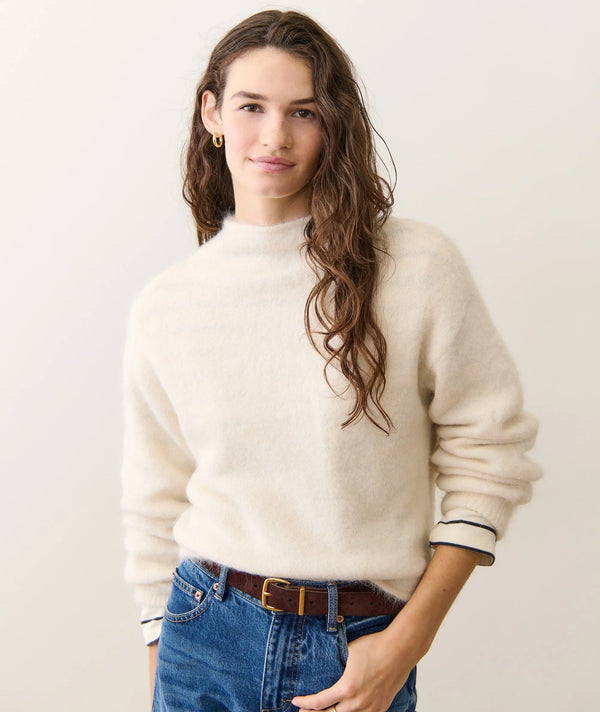 Suri Alpaca Mock Neck Sweater