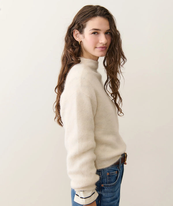 Suri Alpaca Mock Neck Sweater