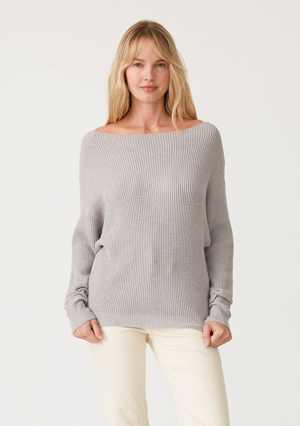 Waffle Knit Pullover Sweater