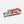 Corkscrew with red handle on a white background