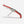 Red and silver corkscrew on a white background