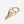 Gold keychain with keys on a white background
