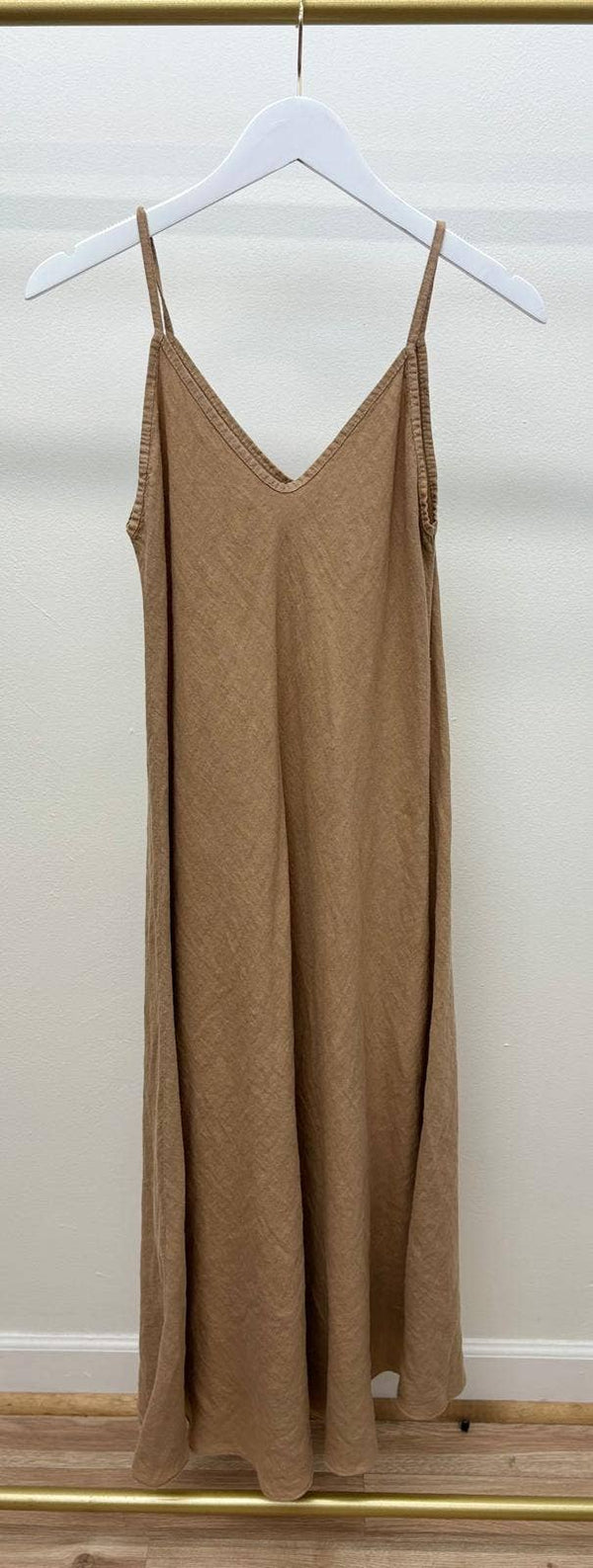Linen Maxi Slip Dress