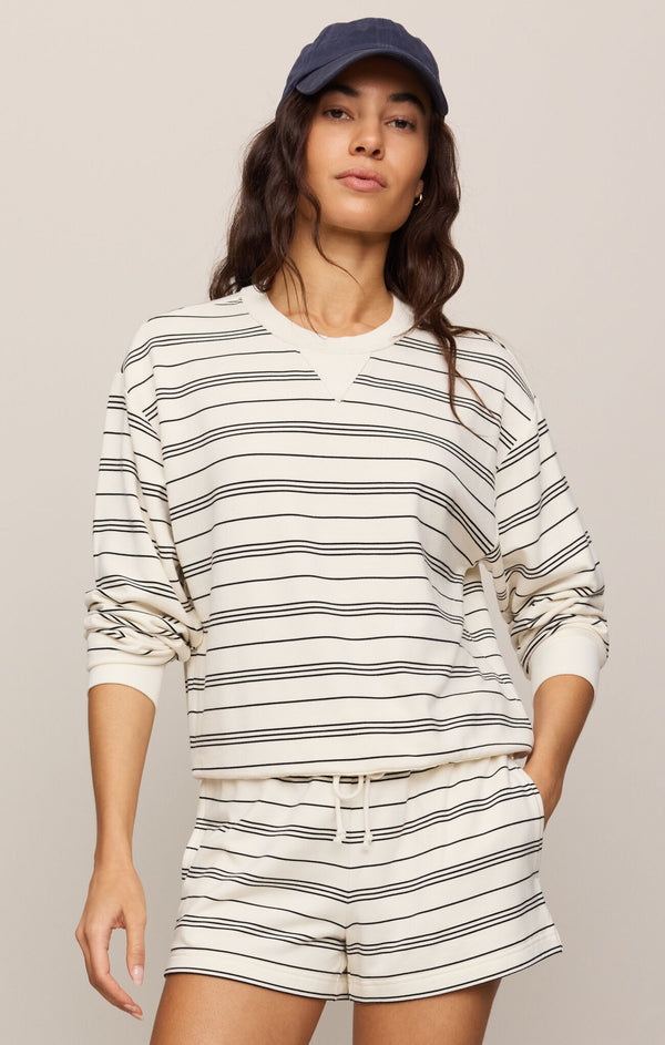 Stand Out Striped Sweatshirt