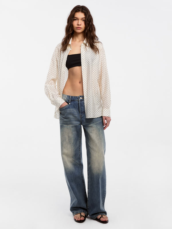 Lyocell Polka Dot Shirt