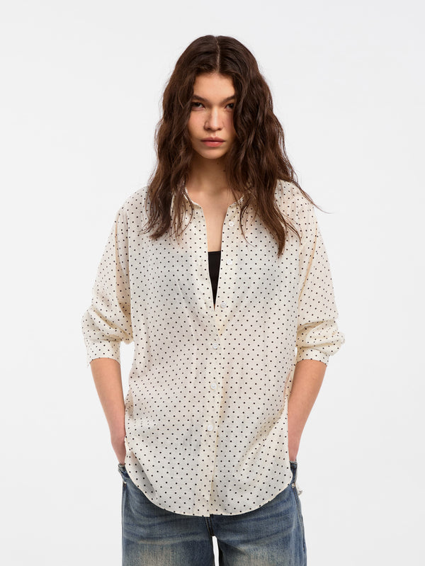 Lyocell Polka Dot Shirt