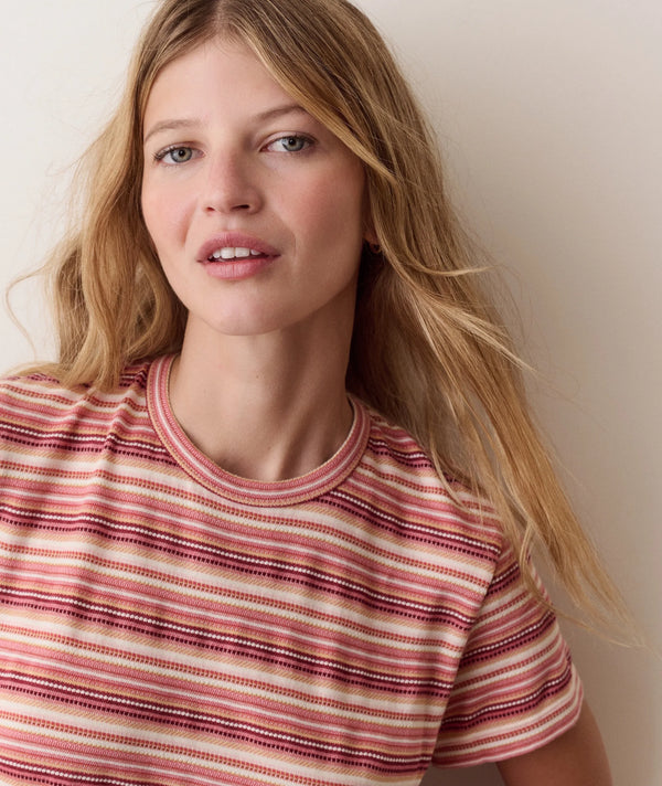 Jacquard Stripe Tee