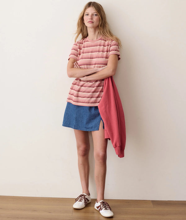 Jacquard Stripe Tee