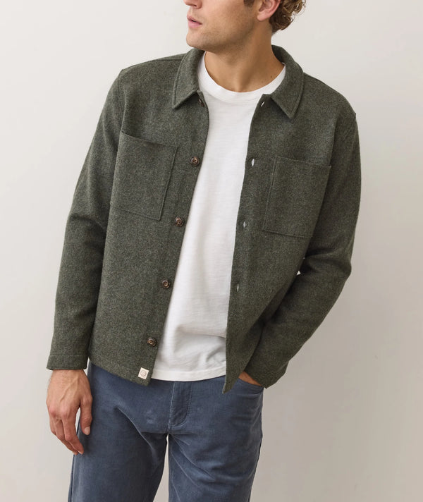 Boiled Wool Overshirt