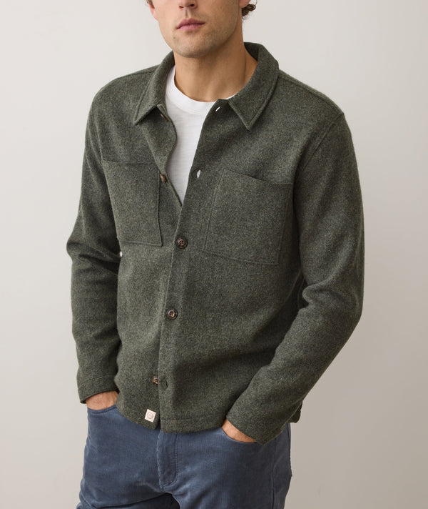 Boiled Wool Overshirt