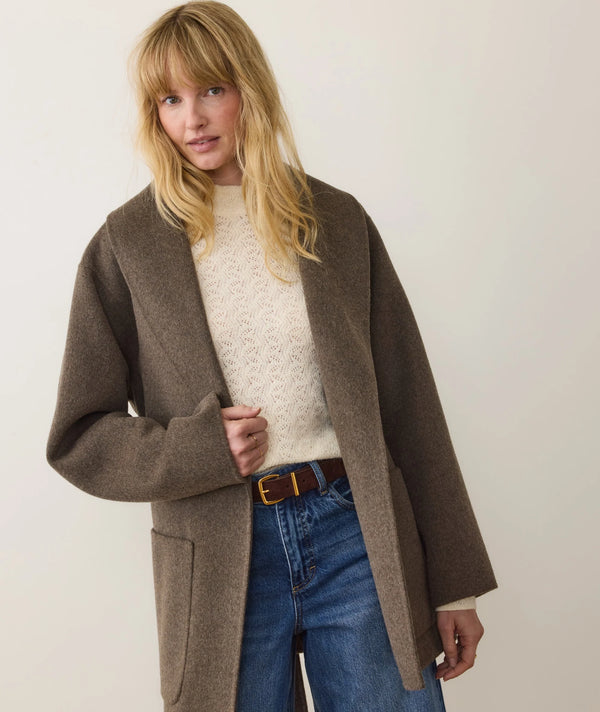 Colette Belted Wool Coat