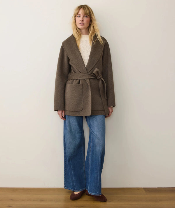 Colette Belted Wool Coat