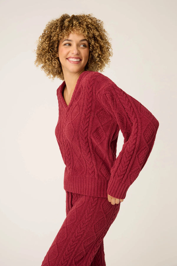 L/S Cozy Chenille Cable Knit