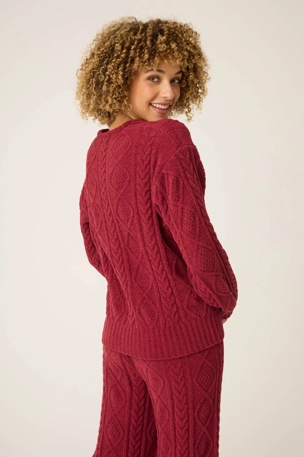 L/S Cozy Chenille Cable Knit