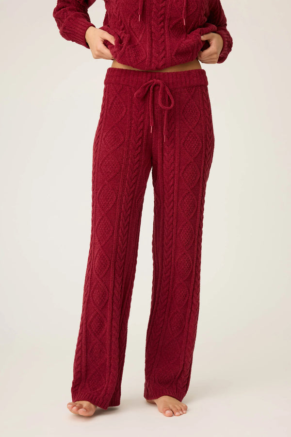 Cozy Chenille Cable Knit Pant