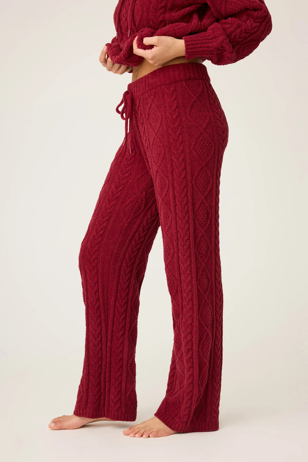 Cozy Chenille Cable Knit Pant