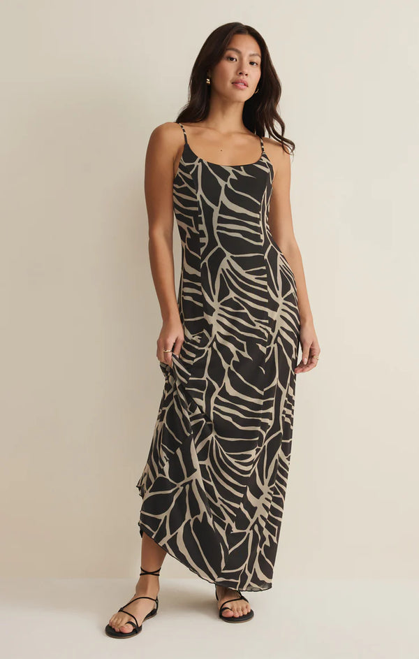 Charisma Tova Palm Midi Dress