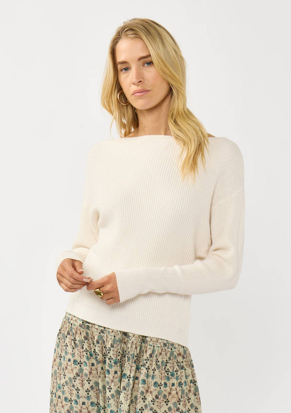 Waffle Knit Pullover Sweater