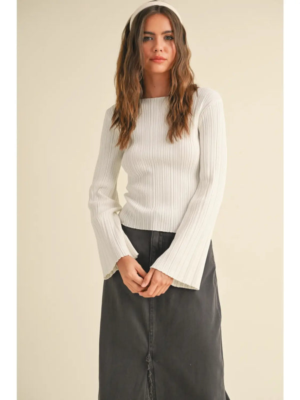 Natalie Ribbed Long Sleeve