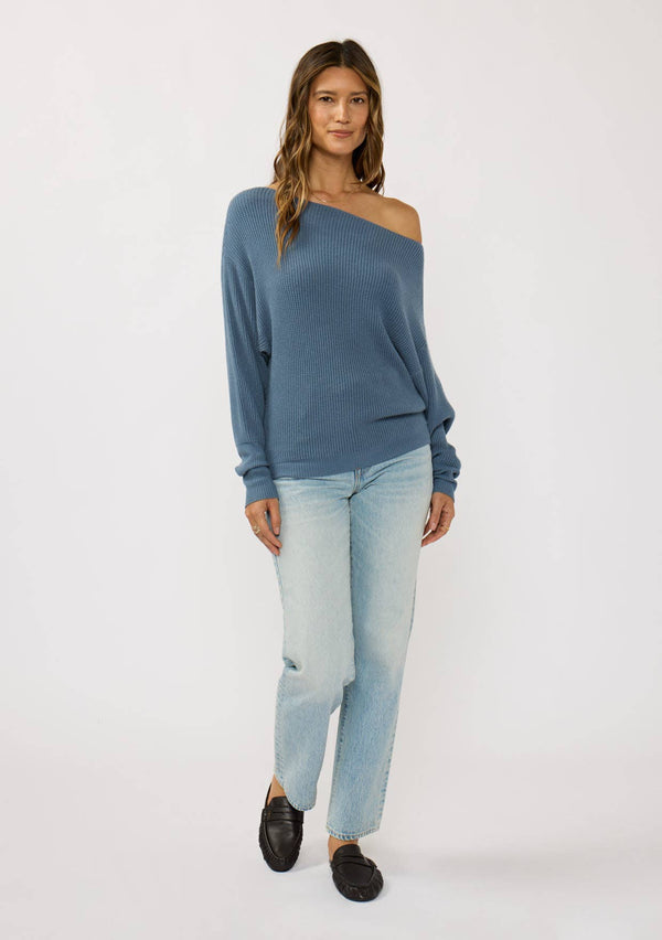 Waffle Knit Pullover Sweater