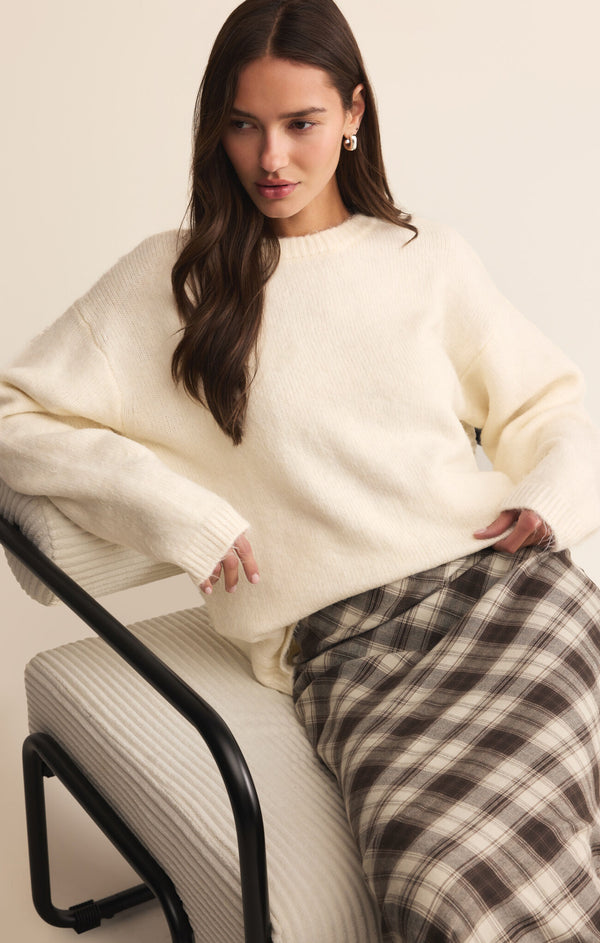 Europa Plaid Midi Skirt