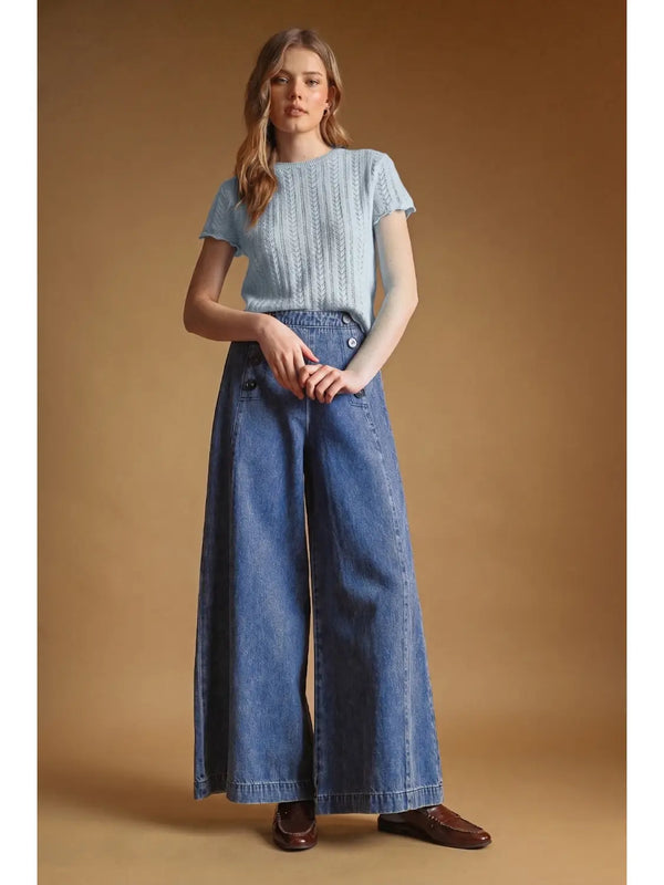 Tiffany Pointelle Top