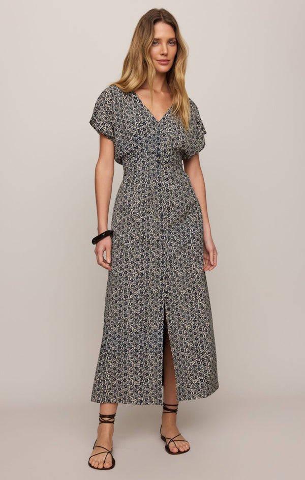 Sanna Iris Floral Midi Dress