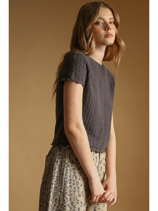 Tiffany Pointelle Top