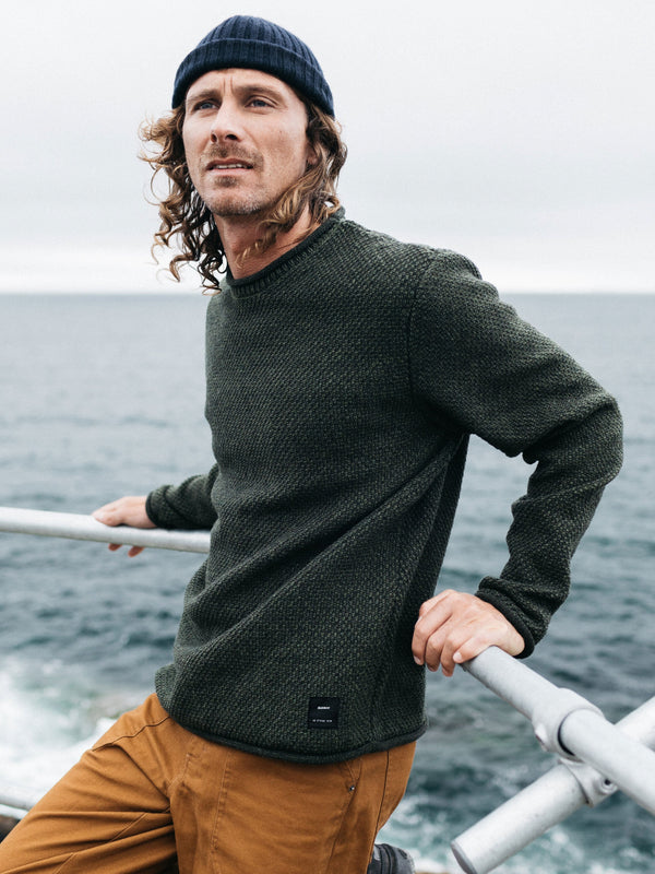 Finisterre Barents Jumper — olive — image 3