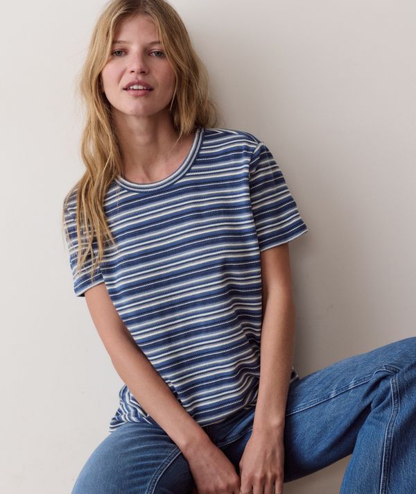 Jacquard Stripe Tee