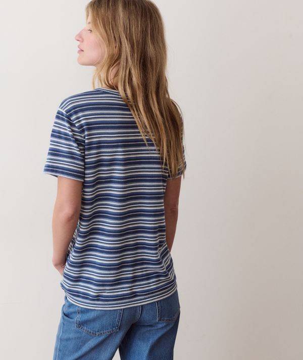 Jacquard Stripe Tee