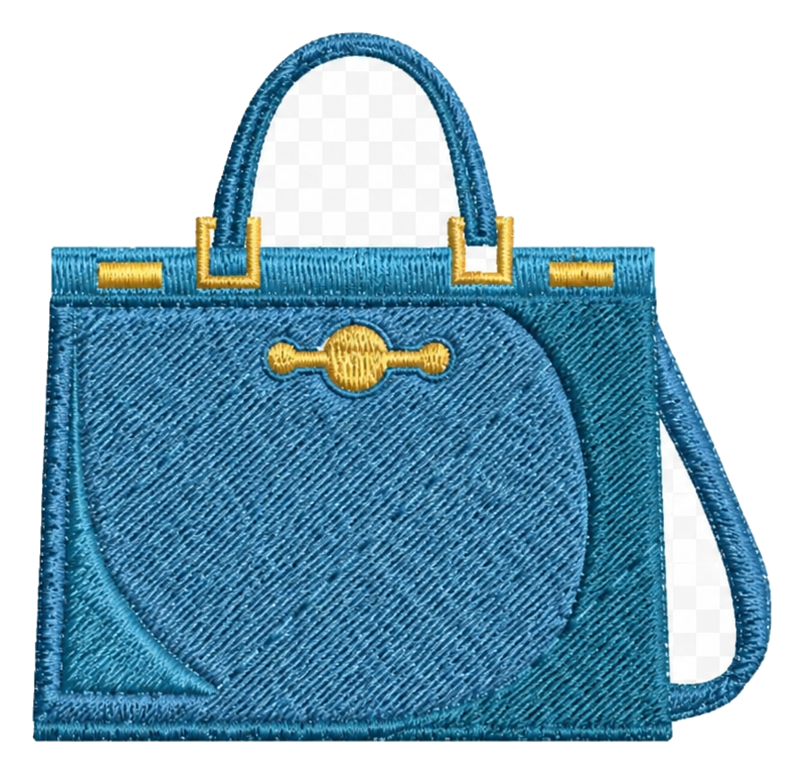 Blue handbag
